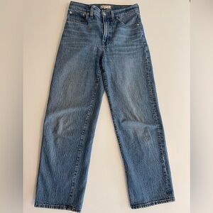 Madewell Perfect Vintage Wide Leg Jeans 27 High Waist
